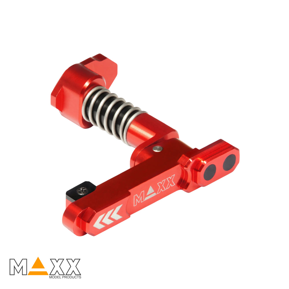 MAXX Model CNC Aluminum Advanced Magazine Release (Style B) (Red)