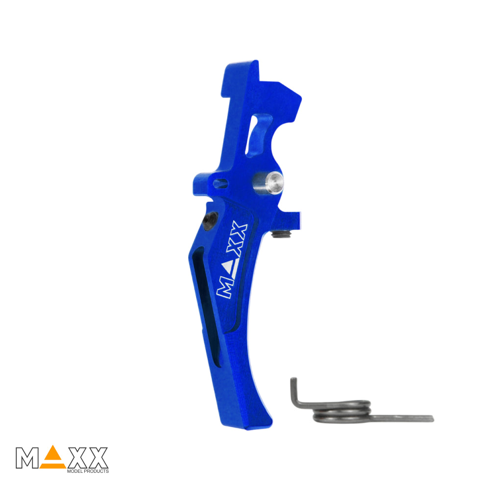 Maxx Model CNC Aluminum Advanced Speed Trigger (Style D) (Blue)
