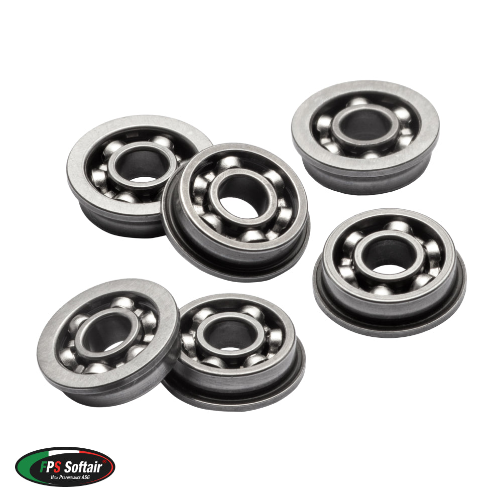 FPS Softair Open Steel Bearings Bushings 8mm Ready for Extreme Mechanical Stress (B8CA+)