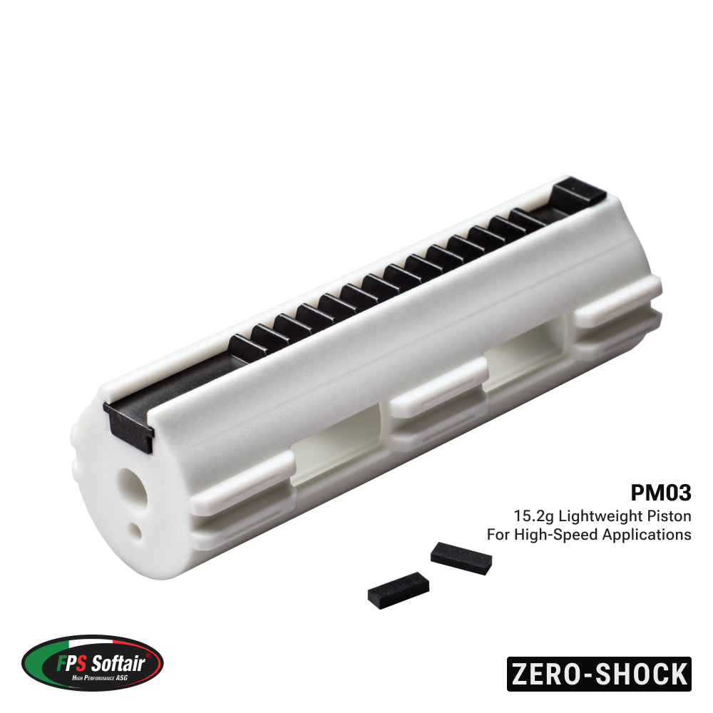 FPS Softair ZERO-SHOCK Lightened Airsoft Piston Full Metal Teeth (PM03)