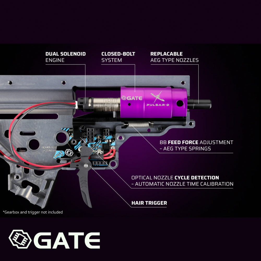 GATE Pulsar D HPA Engine Set with TITAN II Bluetooth [Rear Wired]