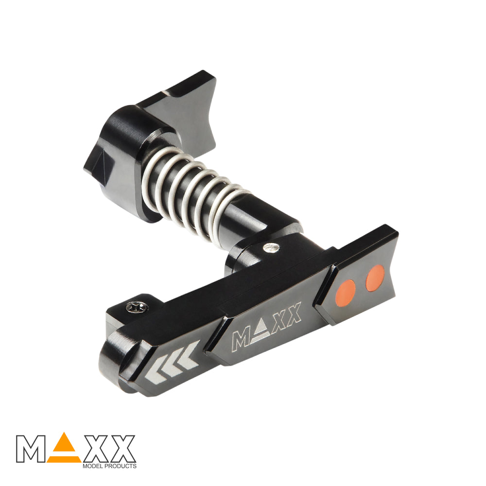 MAXX Model CNC Aluminum Advanced Magazine Release (Style A) (Black)