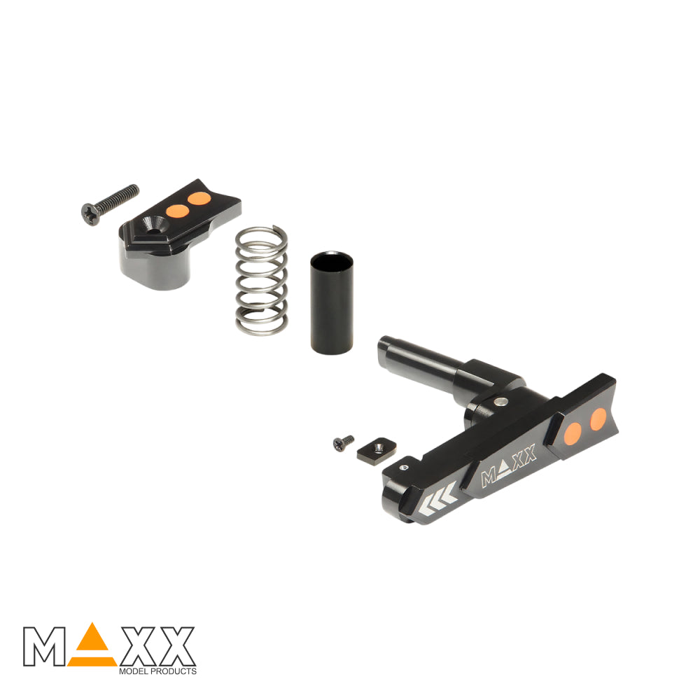MAXX Model CNC Aluminum Advanced Magazine Release (Style A) (Black)