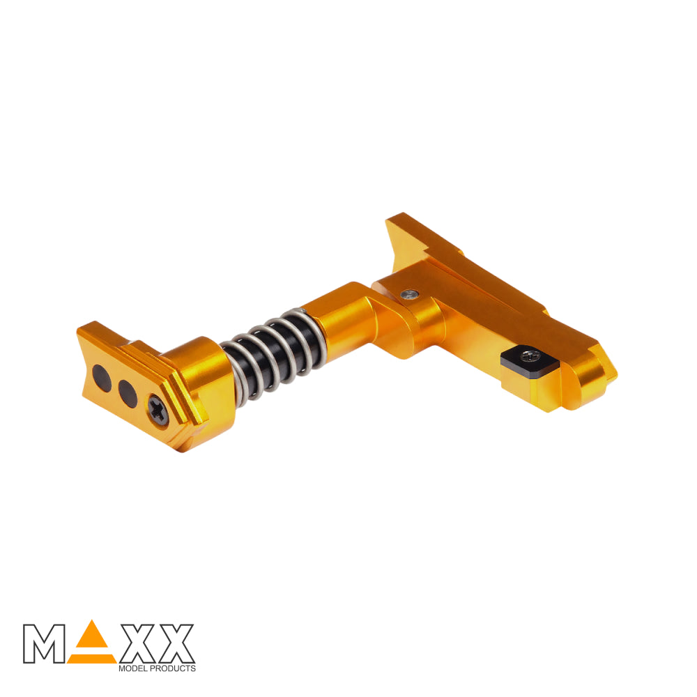 MAXX Model CNC Aluminum Advanced Magazine Release (Style A) (Dark Earth)
