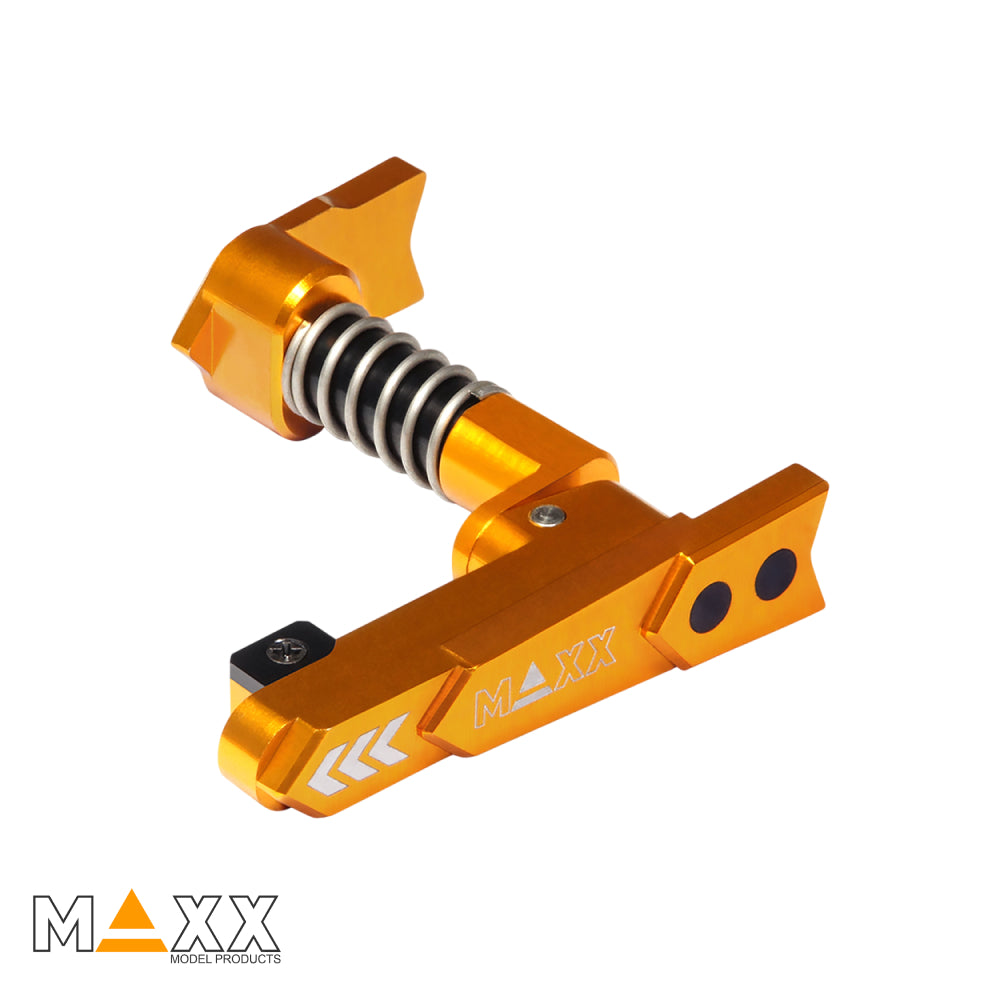 MAXX Model CNC Aluminum Advanced Magazine Release (Style A) (Dark Earth)
