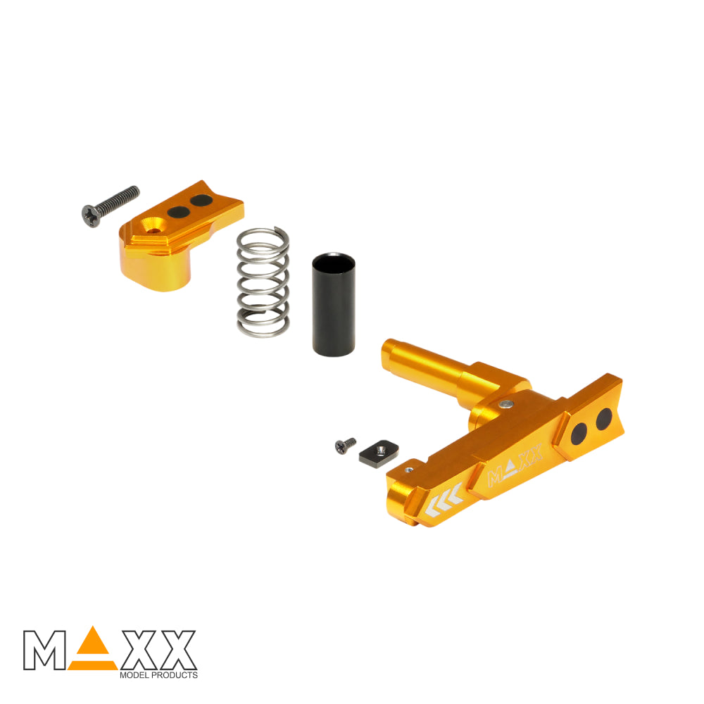 MAXX Model CNC Aluminum Advanced Magazine Release (Style A) (Dark Earth)