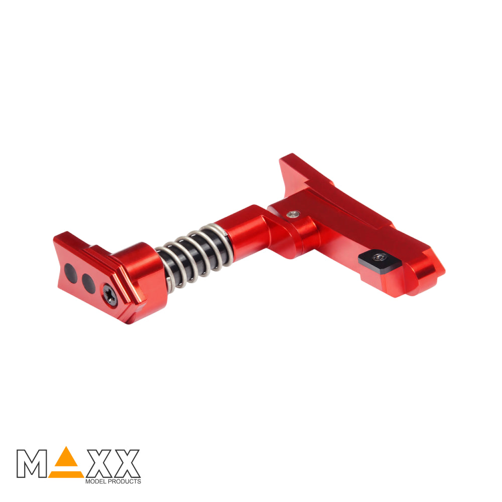 MAXX Model CNC Aluminum Advanced Magazine Release (Style A) (Red)