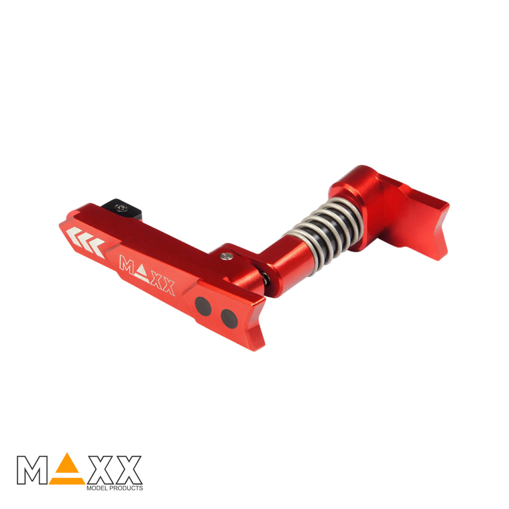 MAXX Model CNC Aluminum Advanced Magazine Release (Style A) (Red)