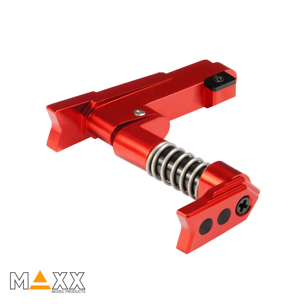 MAXX Model CNC Aluminum Advanced Magazine Release (Style A) (Red)