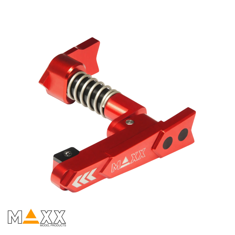 MAXX Model CNC Aluminum Advanced Magazine Release (Style A) (Red)