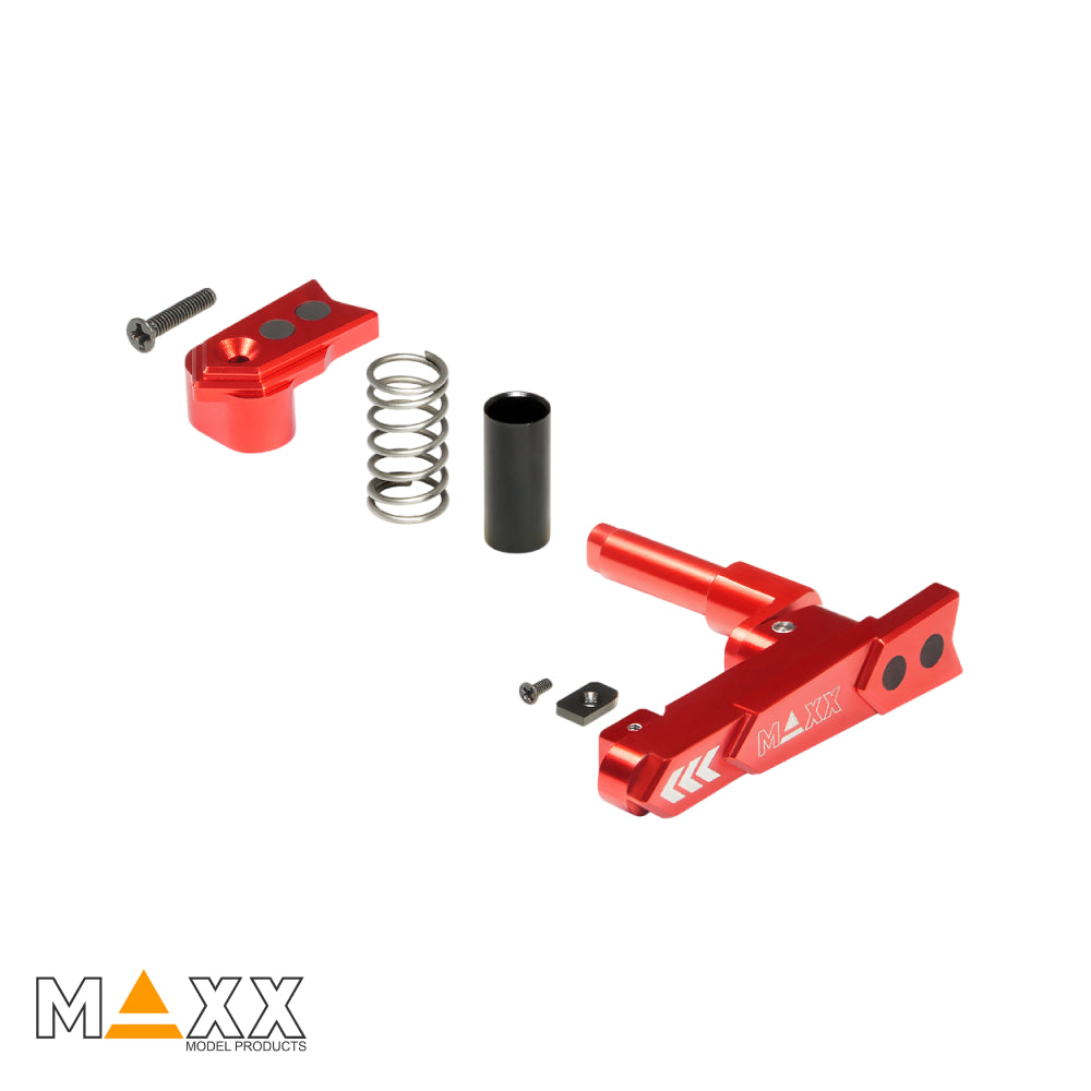 MAXX Model CNC Aluminum Advanced Magazine Release (Style A) (Red)