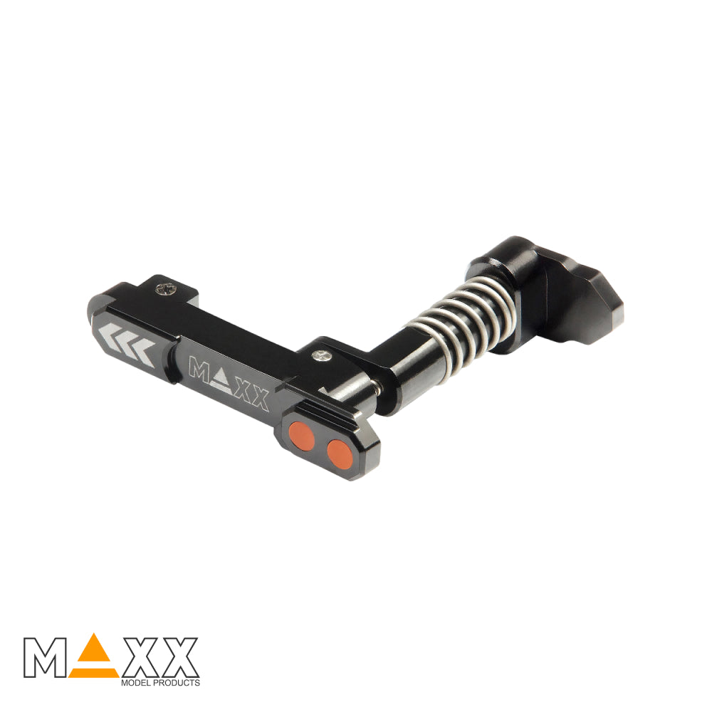 MAXX Model CNC Aluminum Advanced Magazine Release (Style B) (Black)