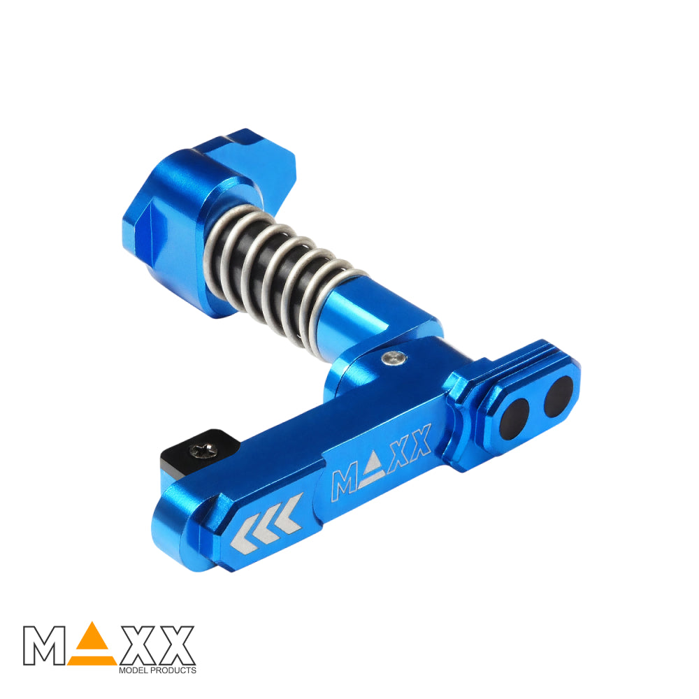 MAXX Model CNC Aluminum Advanced Magazine Release (Style B) (Blue)