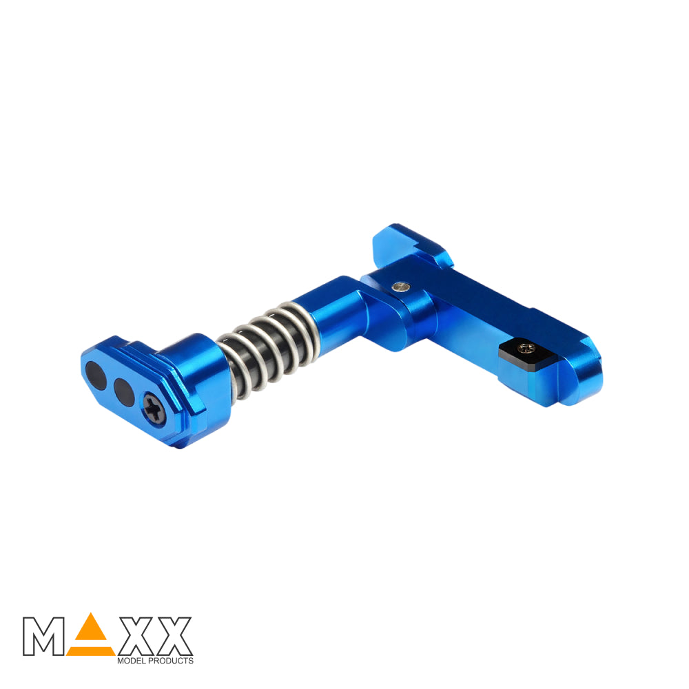 MAXX Model CNC Aluminum Advanced Magazine Release (Style B) (Blue)