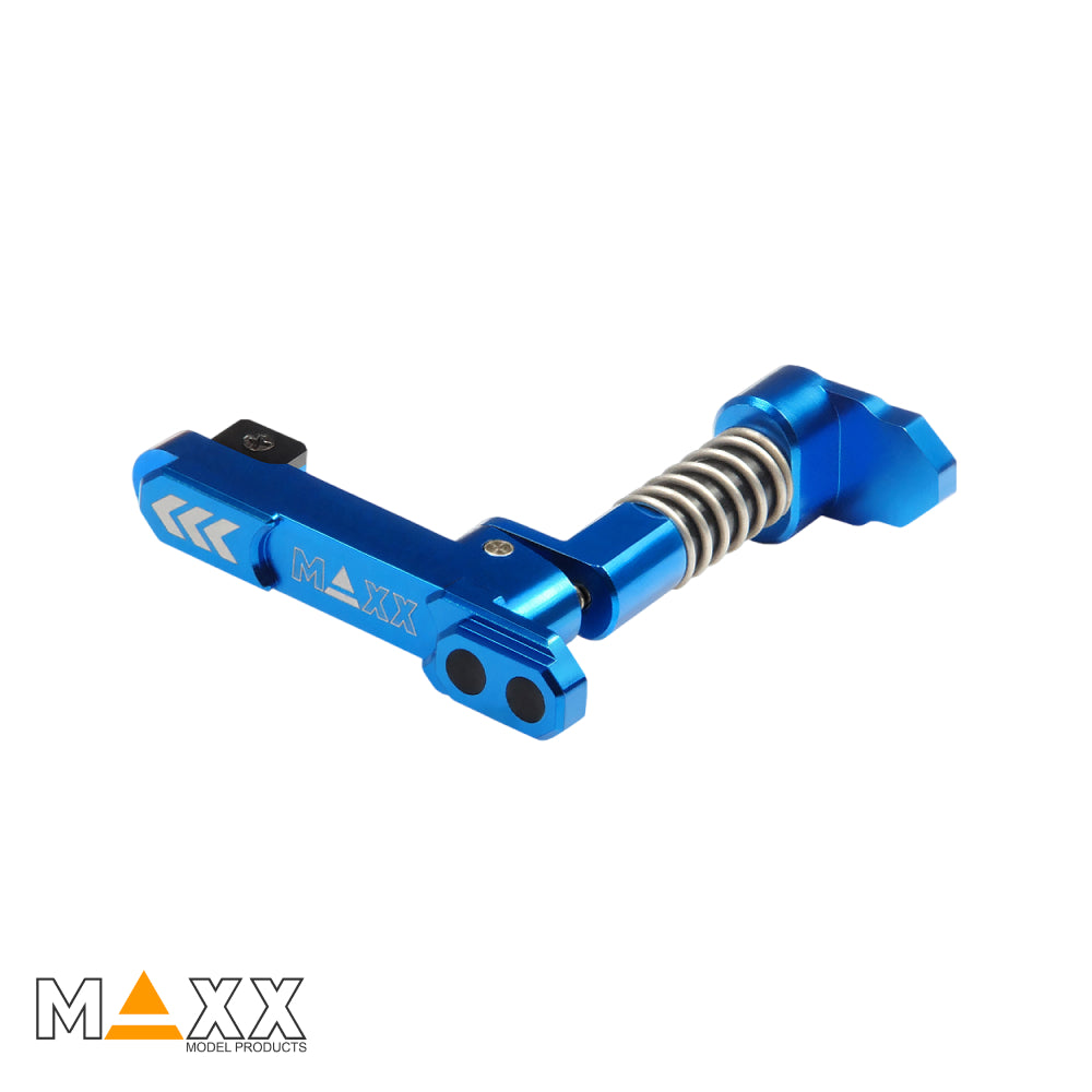 MAXX Model CNC Aluminum Advanced Magazine Release (Style B) (Blue)
