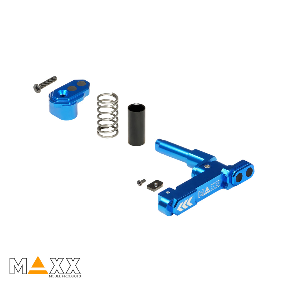 MAXX Model CNC Aluminum Advanced Magazine Release (Style B) (Blue)