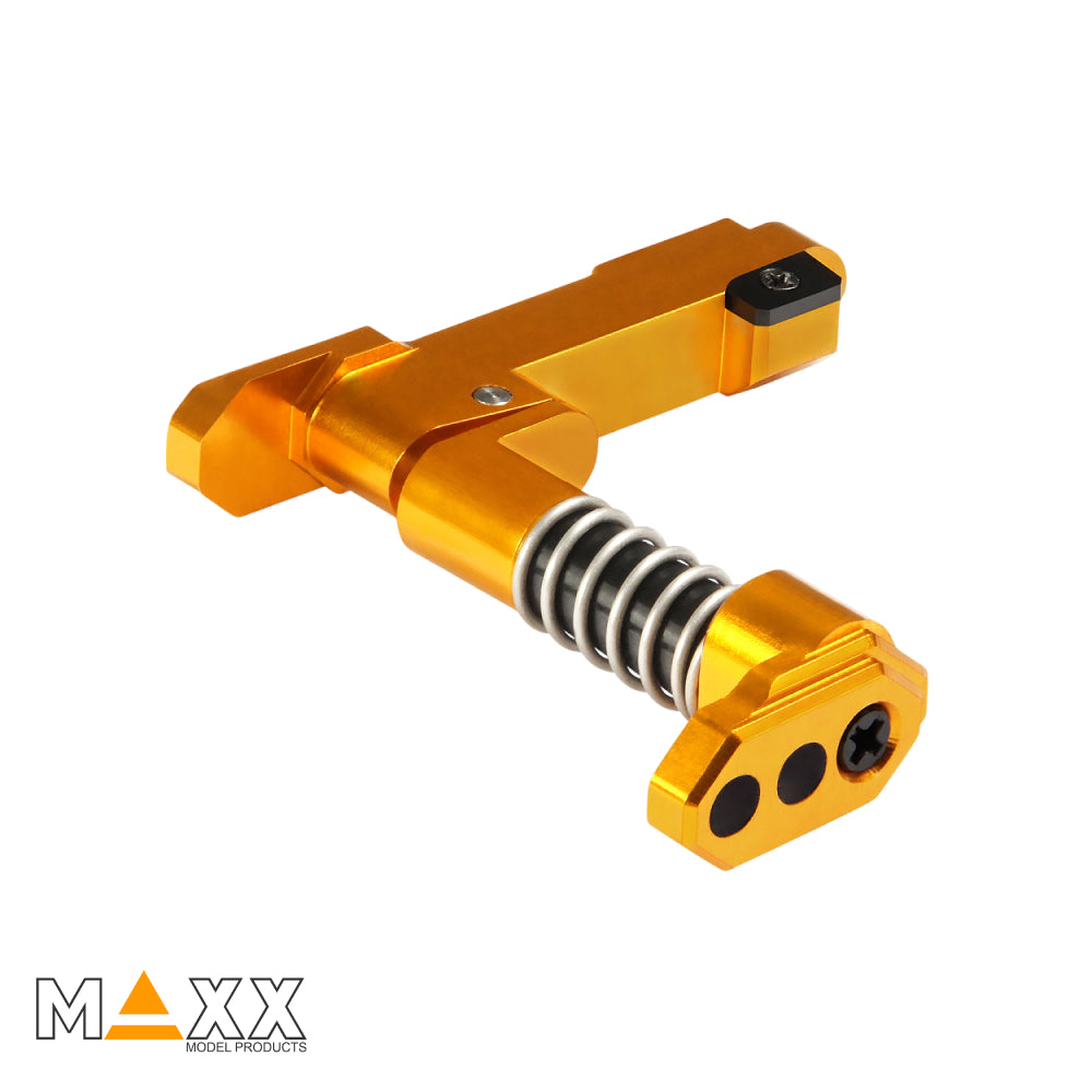 MAXX Model CNC Aluminum Advanced Magazine Release (Style B) (Dark Earth)