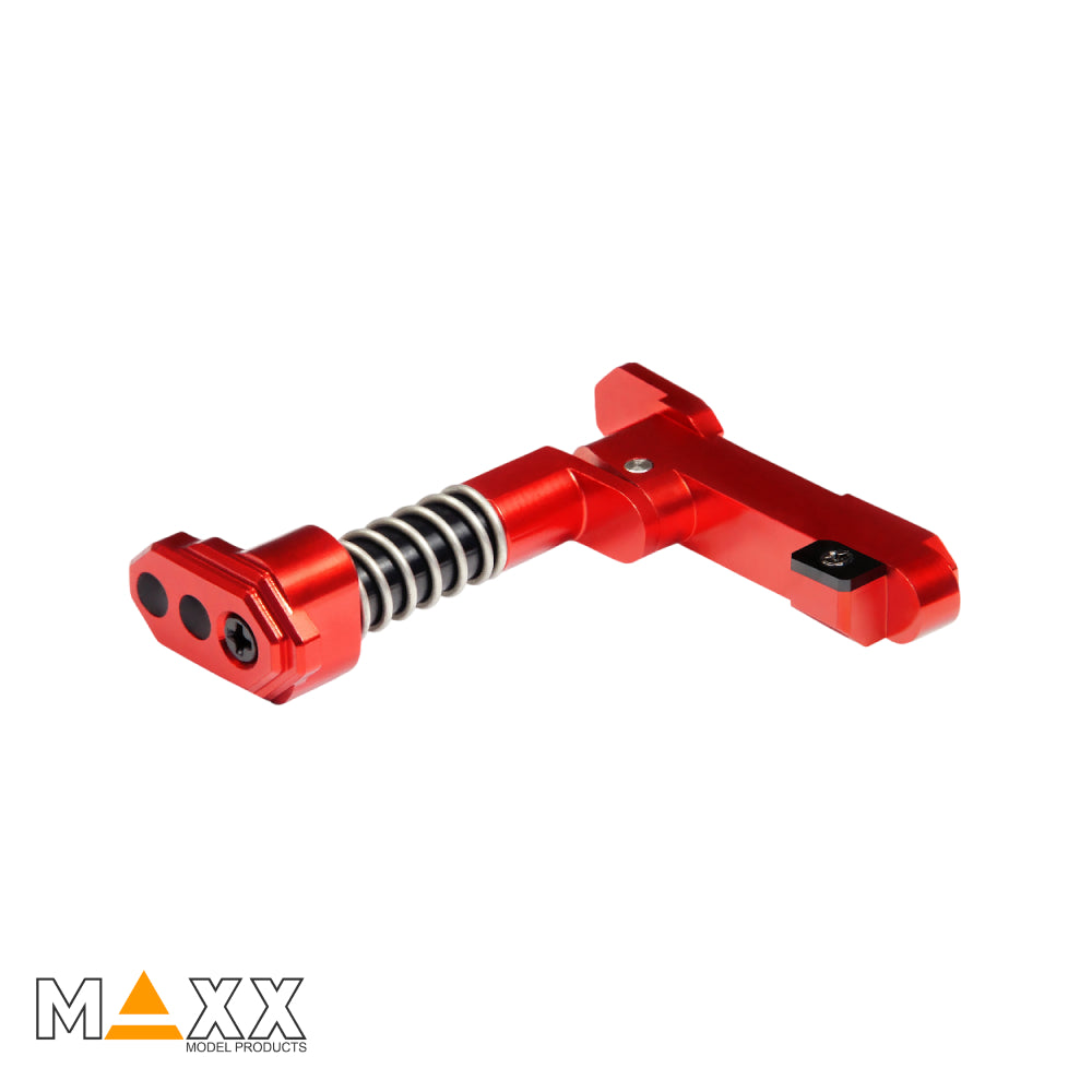 MAXX Model CNC Aluminum Advanced Magazine Release (Style B) (Red)