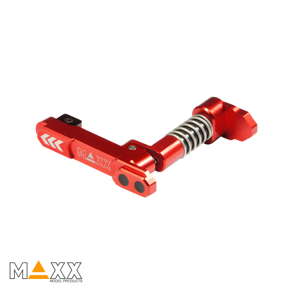 MAXX Model CNC Aluminum Advanced Magazine Release (Style B) (Red)