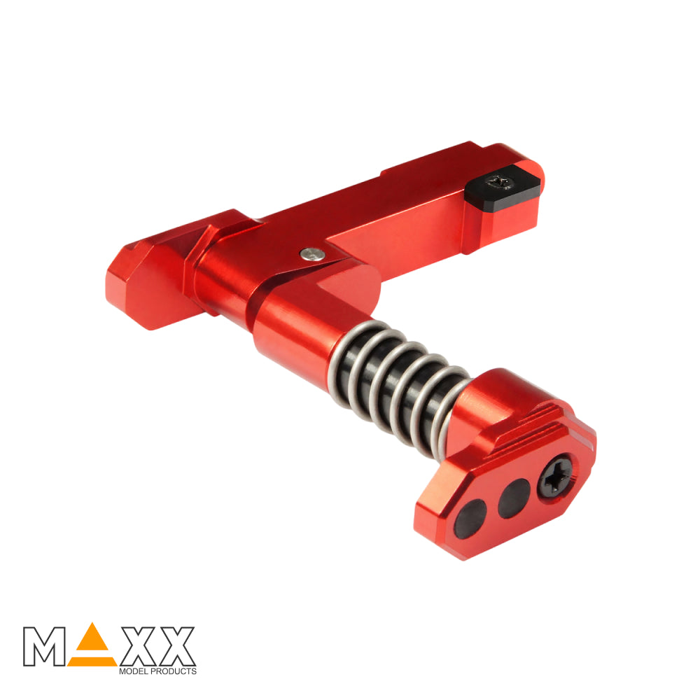 MAXX Model CNC Aluminum Advanced Magazine Release (Style B) (Red)