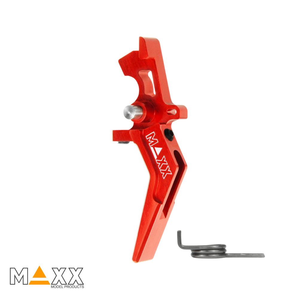 MAXX Model CNC Aluminum Advanced Speed Trigger (Style A) (Red)