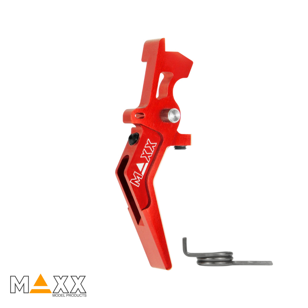MAXX Model CNC Aluminum Advanced Speed Trigger (Style A) (Red)