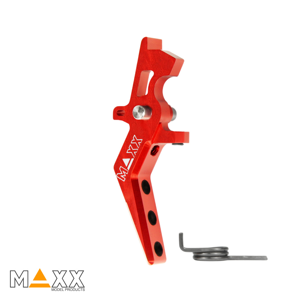 MAXX Model CNC Aluminum Advanced Speed Trigger (Style A) (Red)