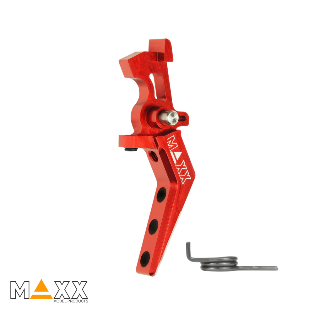 MAXX Model CNC Aluminum Advanced Speed Trigger (Style A) (Red)