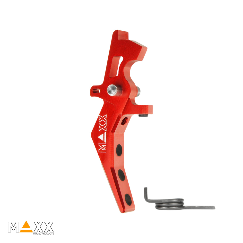 Maxx Model CNC Aluminum Advanced Speed Trigger (Style B) (Red)