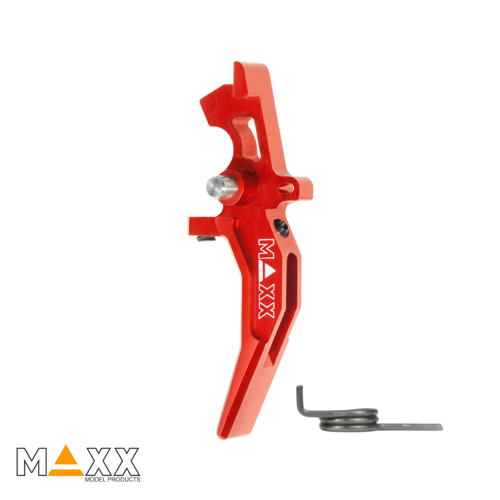 MAXX Model CNC Aluminum Advanced Speed Trigger (Style C) (Red)