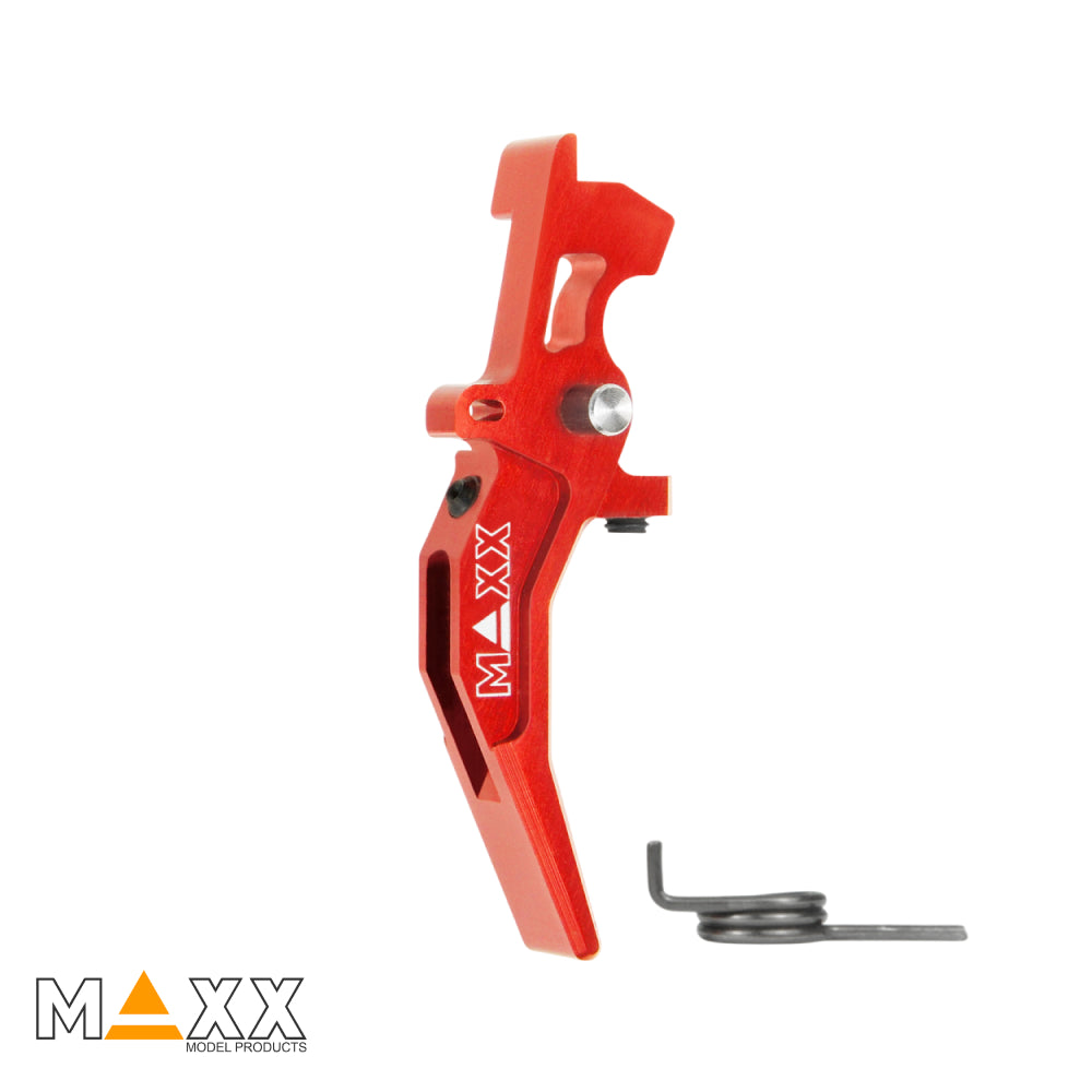 MAXX Model CNC Aluminum Advanced Speed Trigger (Style C) (Red)