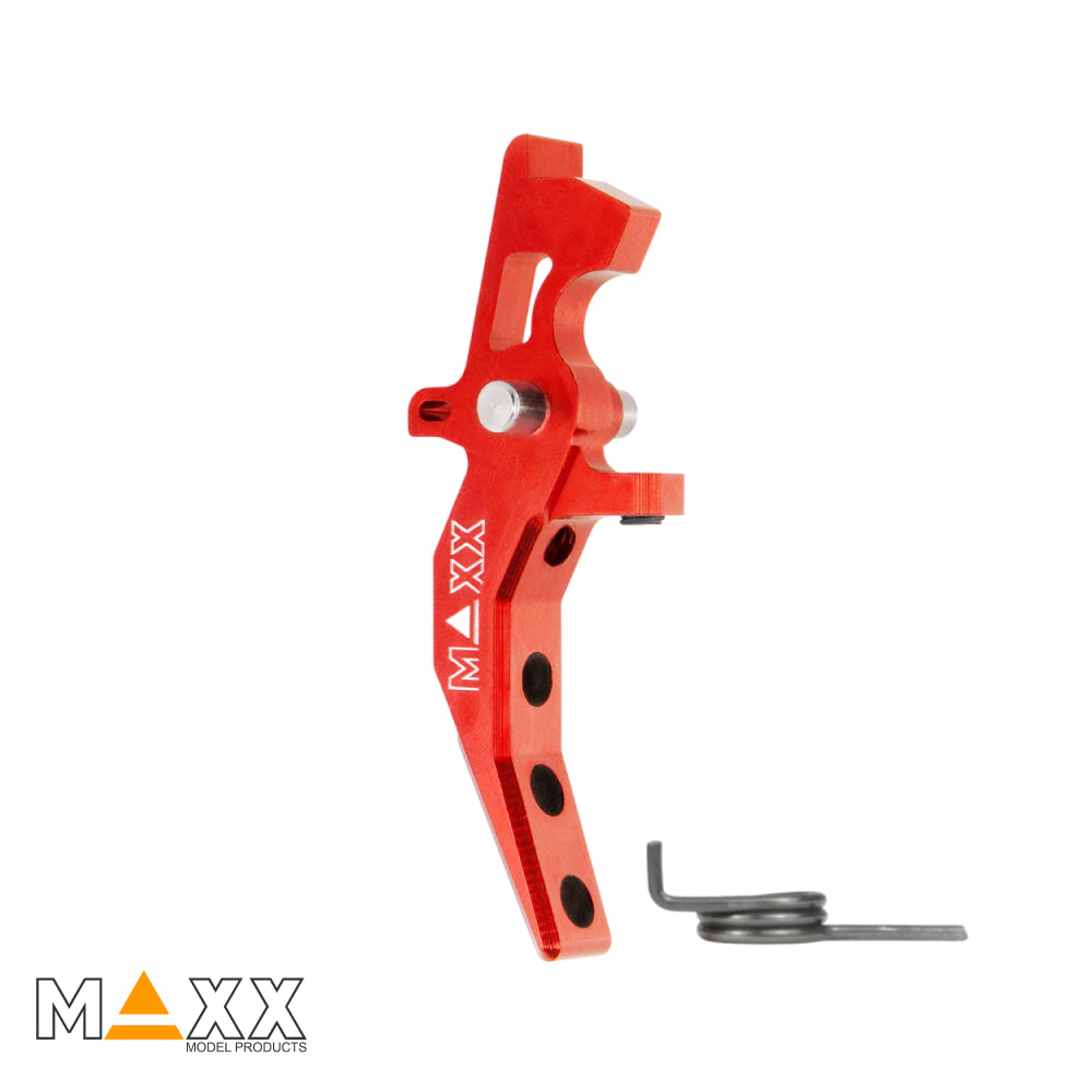 MAXX Model CNC Aluminum Advanced Speed Trigger (Style C) (Red)