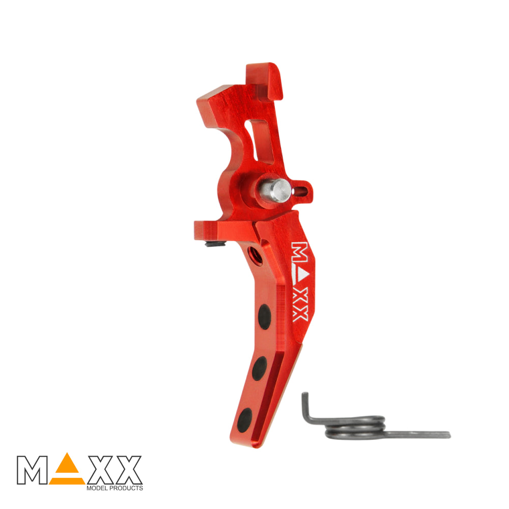 MAXX Model CNC Aluminum Advanced Speed Trigger (Style C) (Red)