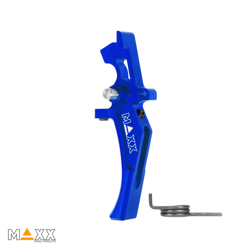 Maxx Model CNC Aluminum Advanced Speed Trigger (Style D) (Blue)