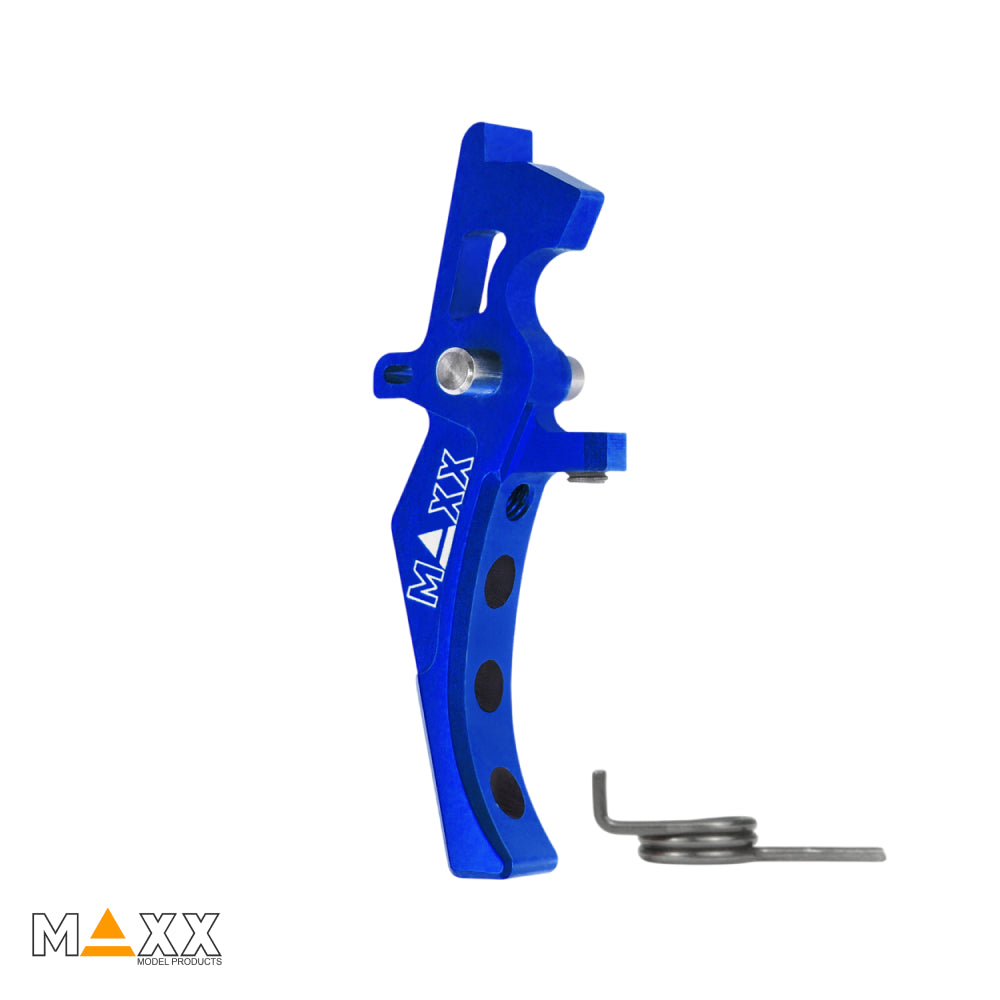 Maxx Model CNC Aluminum Advanced Speed Trigger (Style D) (Blue)