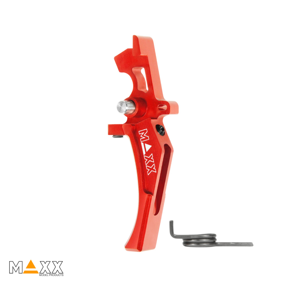 Maxx Model CNC Aluminum Advanced Speed Trigger (Style D) (Red)