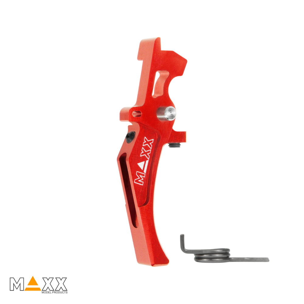 Maxx Model CNC Aluminum Advanced Speed Trigger (Style D) (Red)