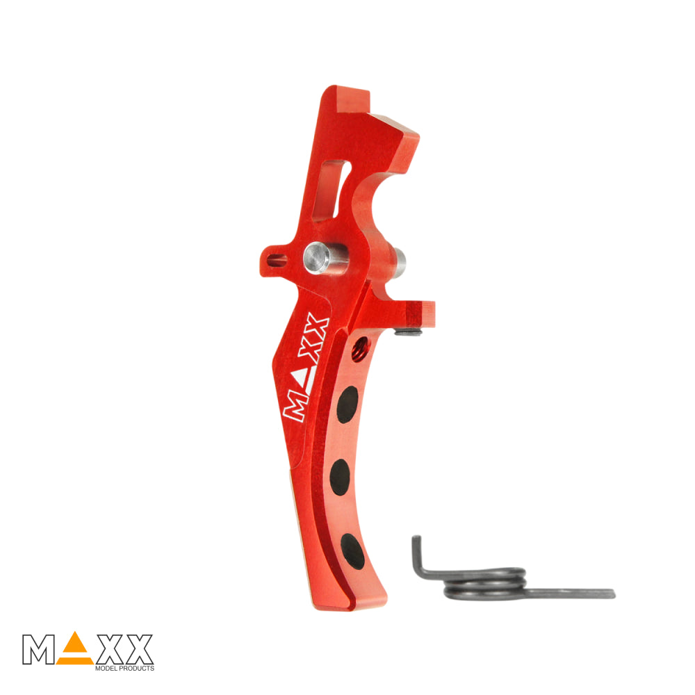 Maxx Model CNC Aluminum Advanced Speed Trigger (Style D) (Red)