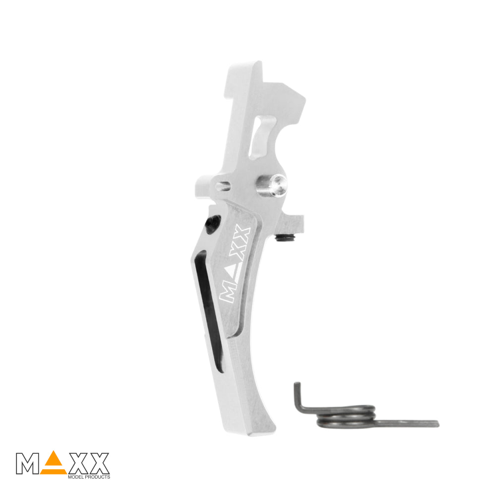 Maxx Model CNC Aluminum Advanced Speed Trigger (Style D) (Silver)