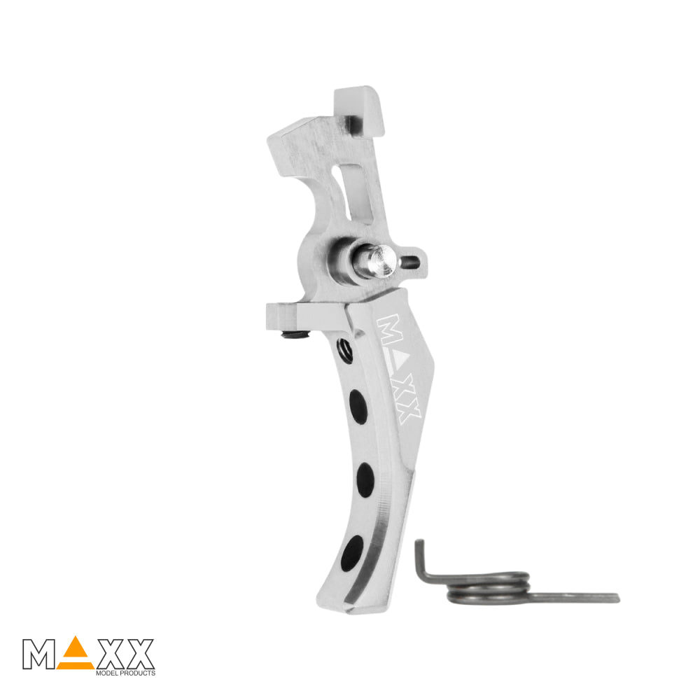 Maxx Model CNC Aluminum Advanced Speed Trigger (Style D) (Silver)