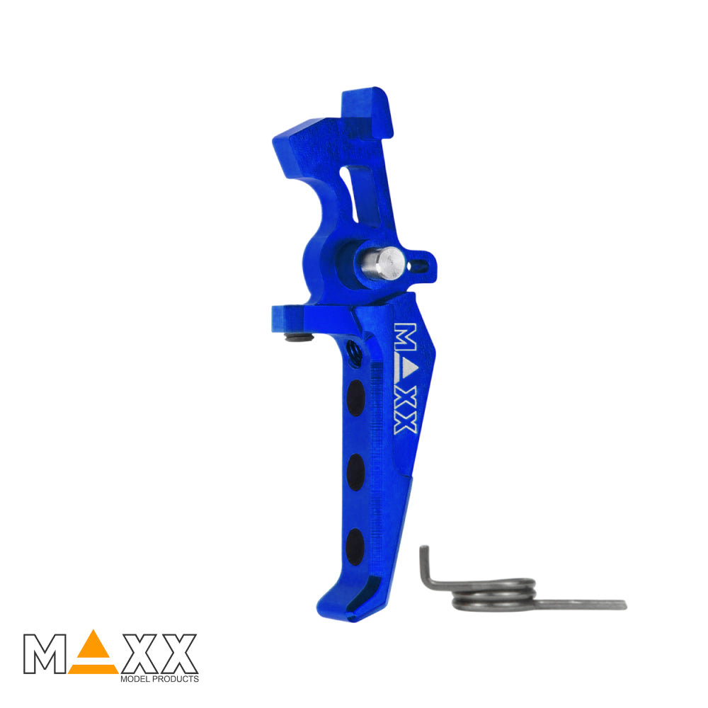 MAXX Model CNC Aluminum Advanced Speed Trigger (Style E) (Blue)