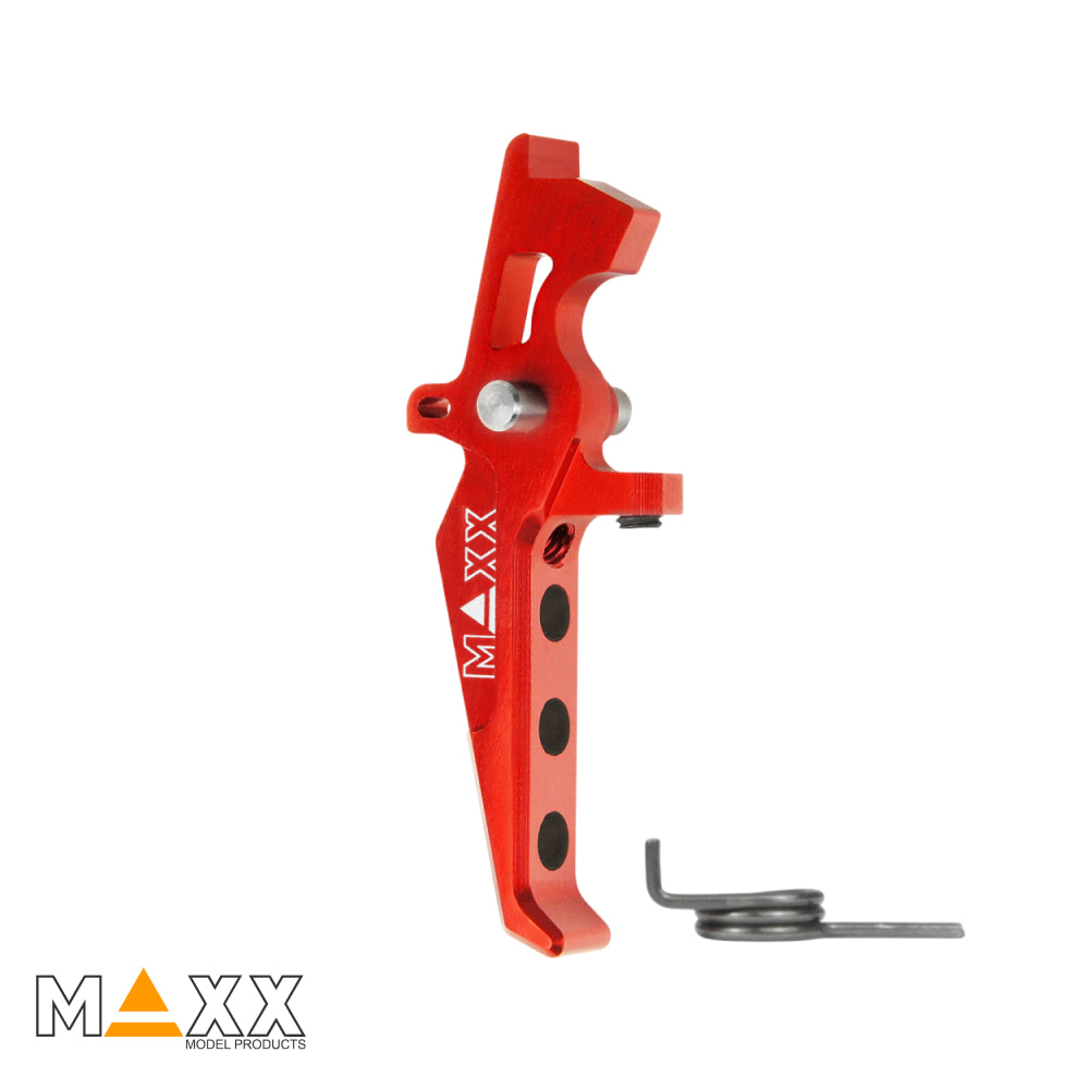 MAXX Model CNC Aluminum Advanced Speed Trigger (Style E) (Red)