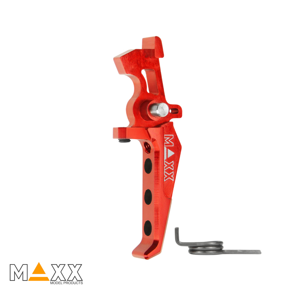 MAXX Model CNC Aluminum Advanced Speed Trigger (Style E) (Red)