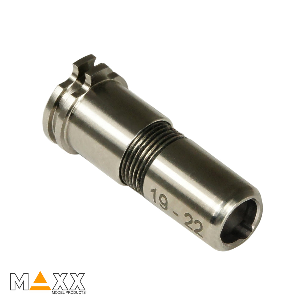 MAXX Model CNC Titanium Adjustable Air Seal Nozzle (19mm-22mm)