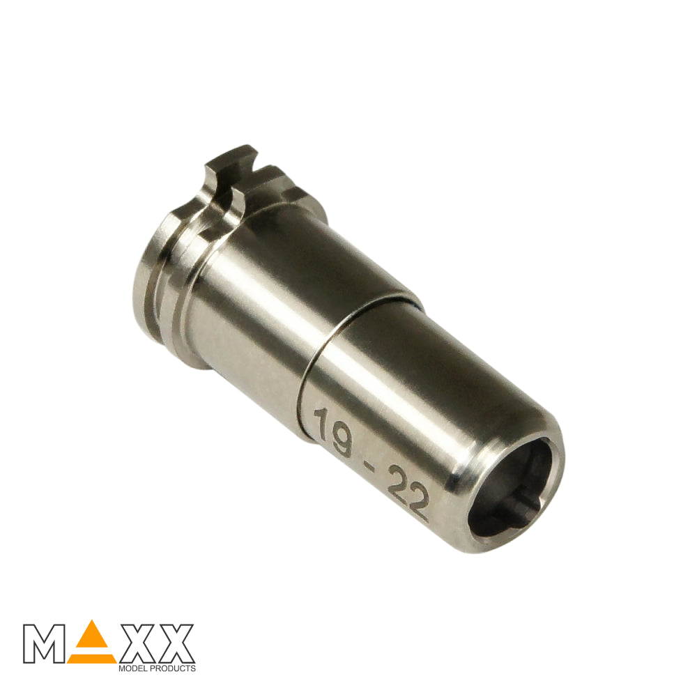 MAXX Model CNC Titanium Adjustable Air Seal Nozzle (19mm-22mm)
