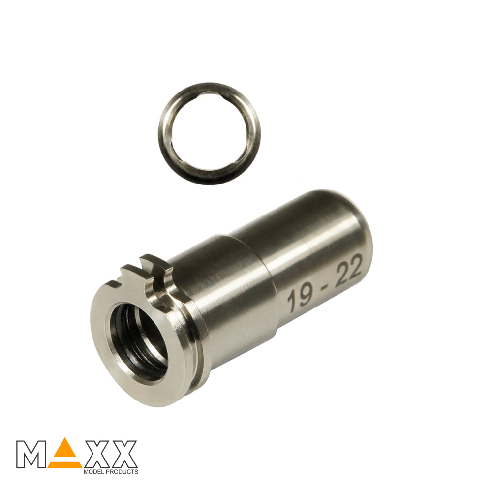 MAXX Model CNC Titanium Adjustable Air Seal Nozzle (19mm-22mm)