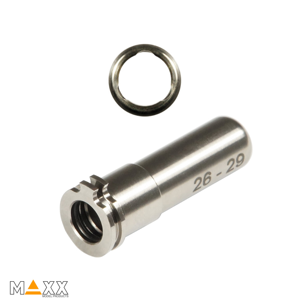 MAXX Model CNC Titanium Adjustable Air Seal Nozzle (26mm-29mm)