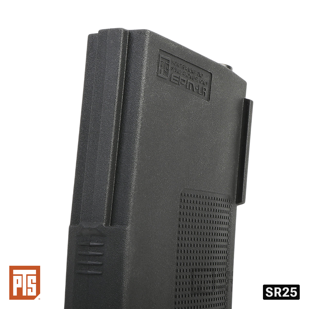 PTS EP Series Enhanced Polymer Magazine LR (EPM-LR) 150rd for SR25 AEG – Black