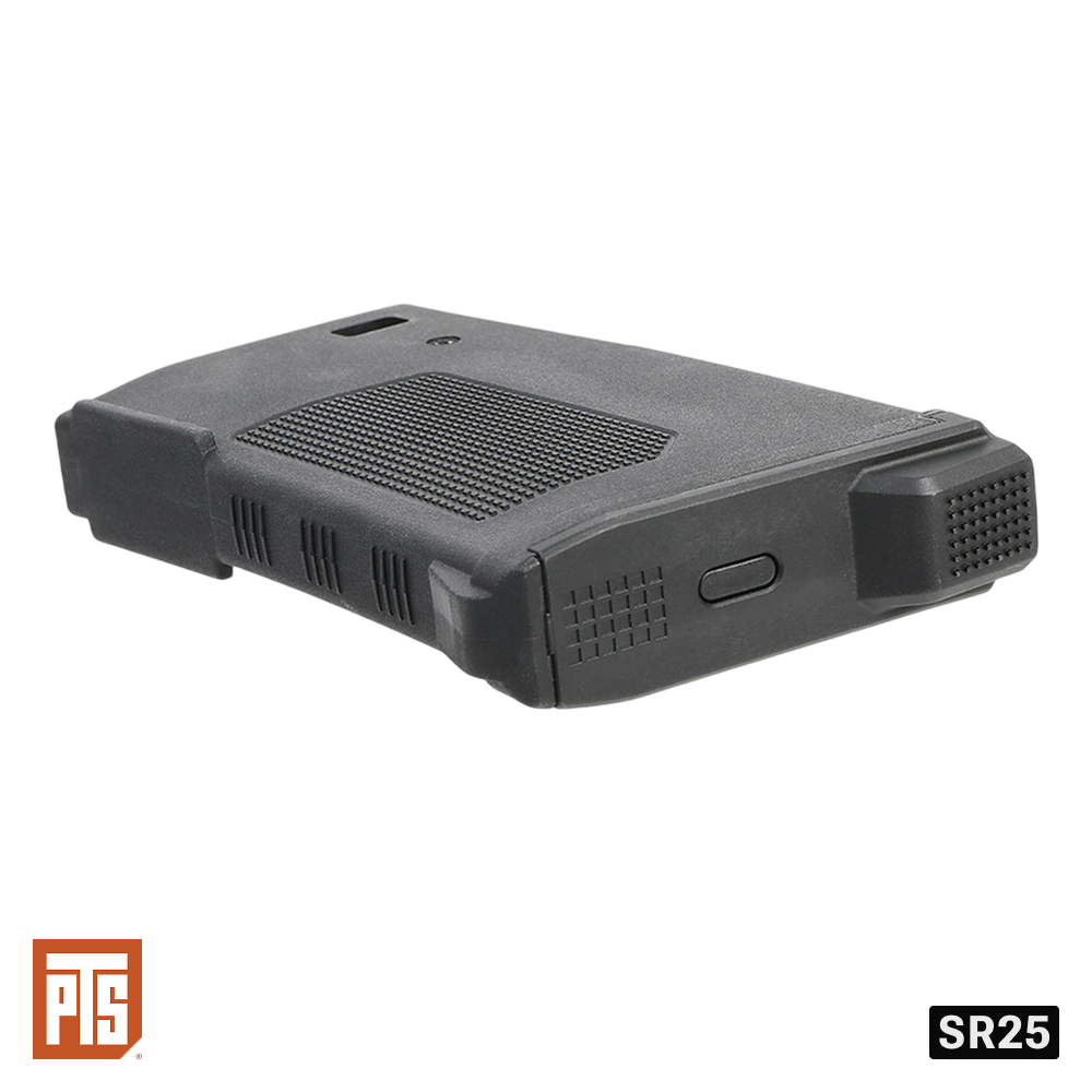 PTS EP Series Enhanced Polymer Magazine LR (EPM-LR) 150rd for SR25 AEG – Black