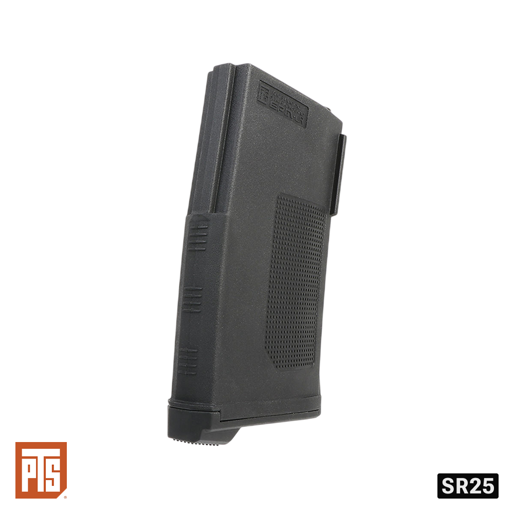 PTS EP Series Enhanced Polymer Magazine LR (EPM-LR) 150rd for SR25 AEG – Black